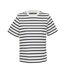 T-shirt Legend Femme Blanc Cassé Bleu Marine SOLS-1
