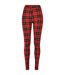 Legging Motif/style À Carreaux Femme Rouge Urban Classics-1