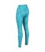 Womens/ladies Holeen Ii Animal Print Leggings Enamel Blue Regatta-4