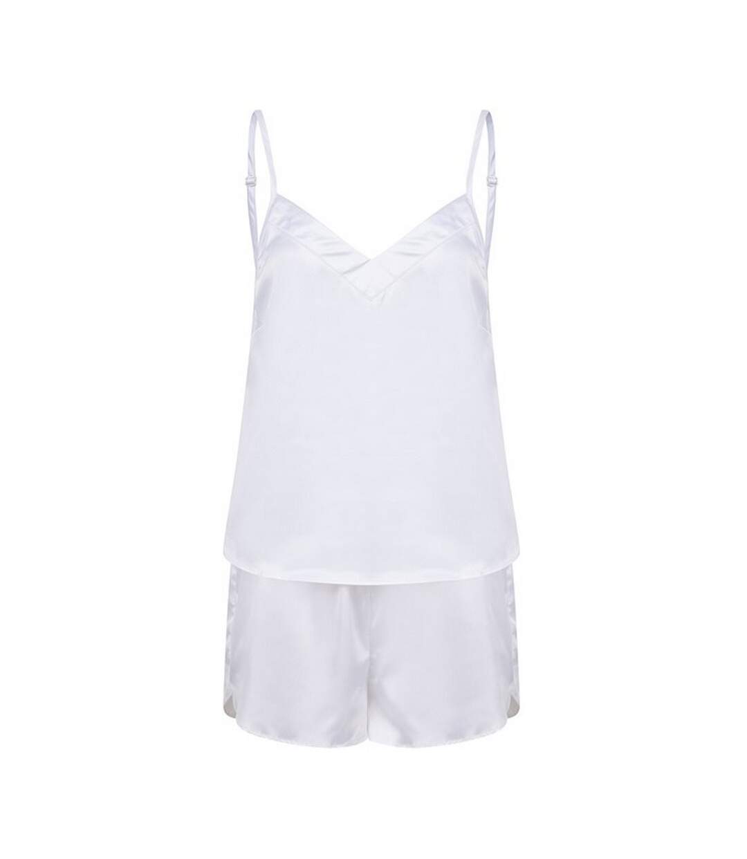 Ensemble de pyjama court femme blanc Towel City-1