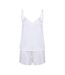 Ensemble de pyjama court femme blanc Towel City-1