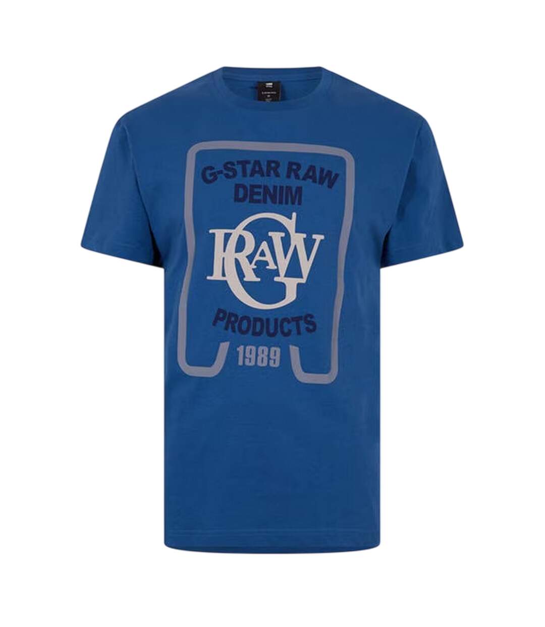 T-shirt Raw Homme Bleu Orange G-Star-1