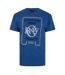 T-shirt Raw Homme Bleu Orange G-Star-1
