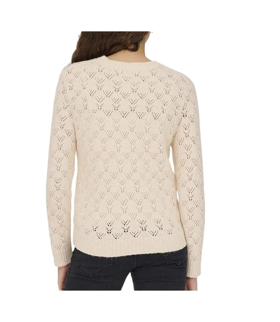 Pull beige femme jdy amanda-2