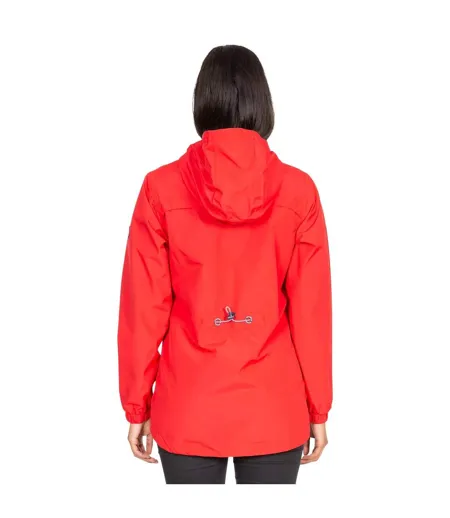 Veste Imperméable Unie Flourish Femme Rouge Rose Trespass