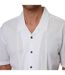 Chemise De Bowling Manches Courtes Motif/style Brodé Homme Blanc Threadbare-4