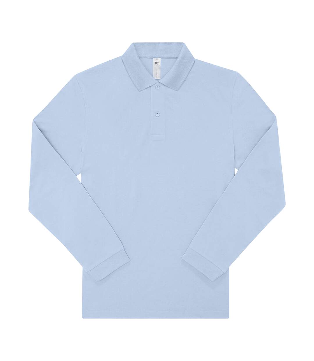 Polo Manches Longues My Polo Homme Bleu Pâle B&C-1
