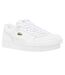 Mens T-clip Leather Flat Trainers White Lacoste-3