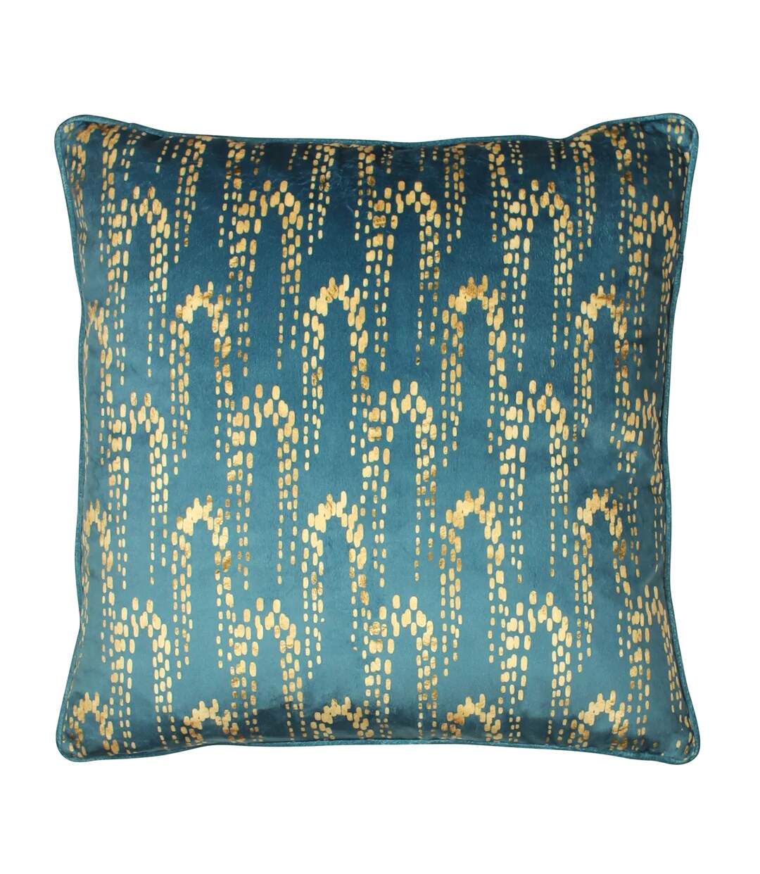 Wisteria velvet square cushion cover one size petrol Furn