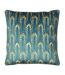 Wisteria velvet square cushion cover one size petrol Furn