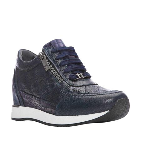 Baskets Motif/style Matelassé Femme Bleu Marine Mod