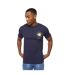 Mens flowers t-shirt navy Crosshatch-3