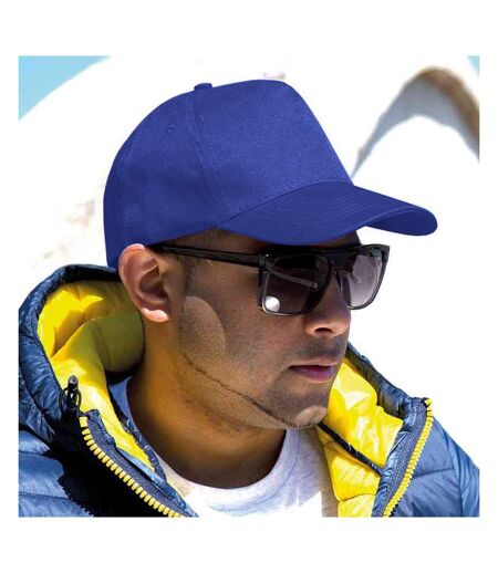 Result Unisex Core Boston 5 Panel Printers Baseball Cap (Royal)