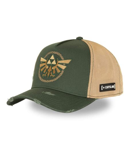 Casquette trucker premium effet usé avec filet et patch Zelda Link Capslab