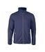 Mens Twohand Fleece Jacket Bright Blue Printer RED-1