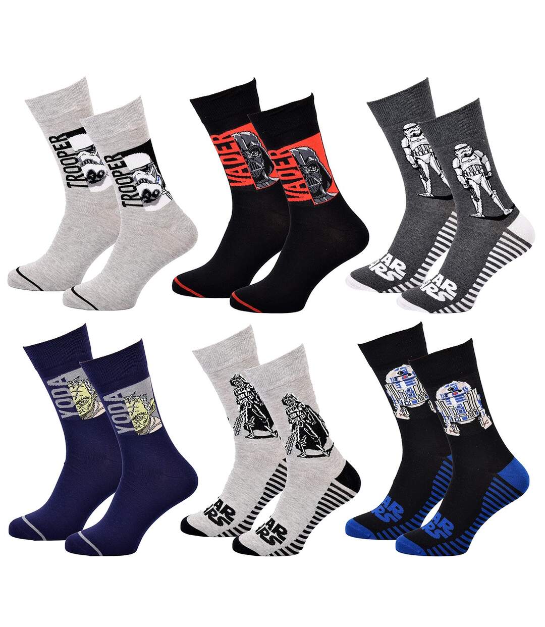 Chaussettes Star Wars Pack de 6 Paires