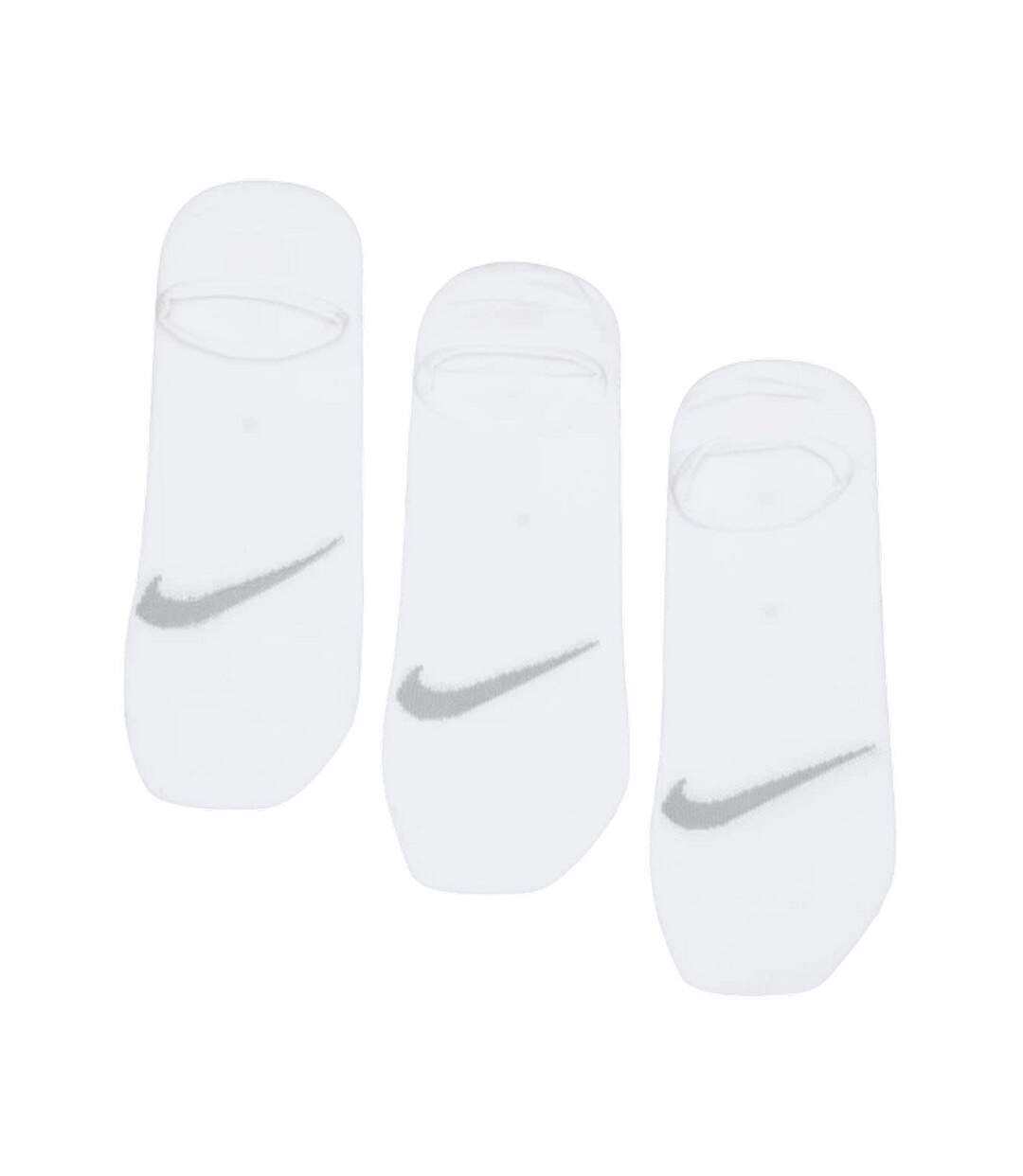 Pack Of 3  Unisex Adult Lightweight Socks  White Nike-3