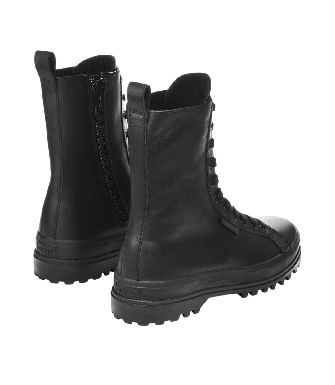 Bottines De Combat Alpina Femme Noir Total Superga-2