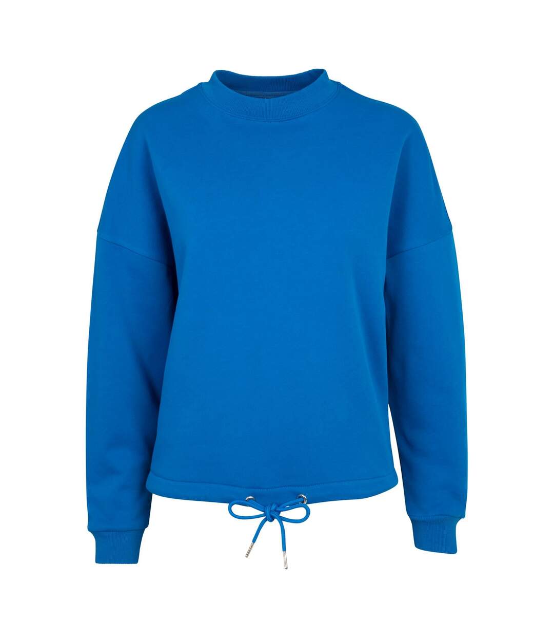 Sweat À Capuche Femme Bleu Cobalt Build Your Brand-1