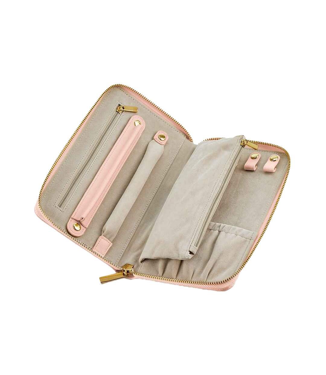 Boutique travel jewellery case one size soft pink Bagbase-2