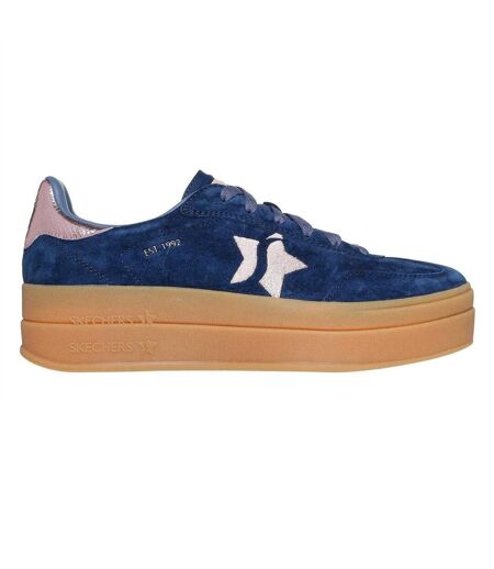 Baskets Femme Bleu Marine Rose Skechers