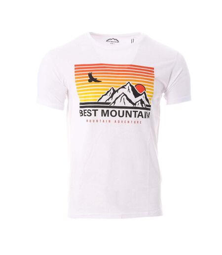 T-shirt blanc homme best mountain 2006 - l