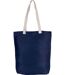 sac shopping en toile de jute - KI0229 - bleu marine