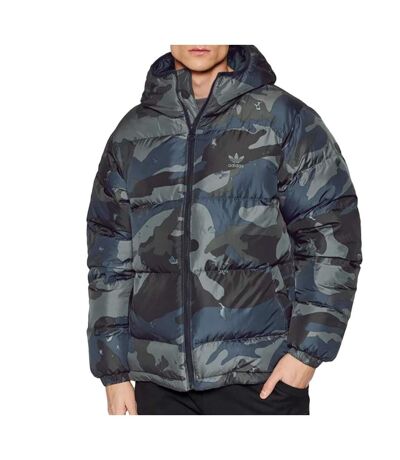 Doudoune Camouflage Noir/Marine Homme Adidas Camo H13566 - M