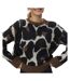 Pull noir/marron femme vero moda leonie-1