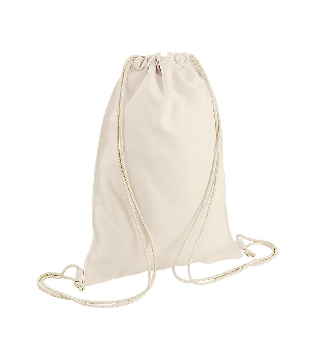 Sac De Gym Unisexe Taille Unique Blanc Cassé Bagbase-1