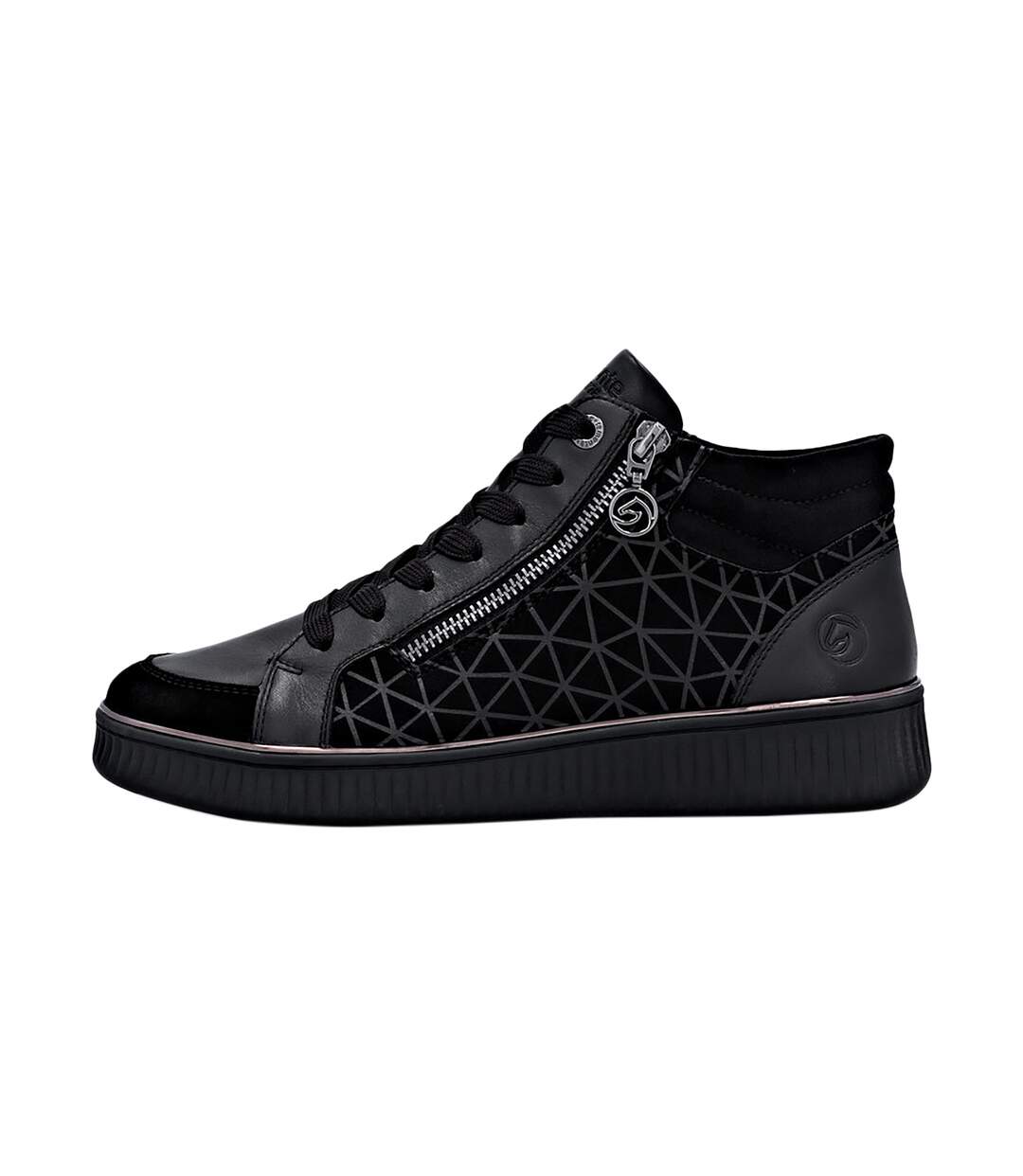 Basket Montante Cuir Remonte Goatsuede-1