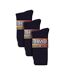 3 Pairs Unisex Multipack Anti-Slip Bamboo Slipper Socks with Grippers-2