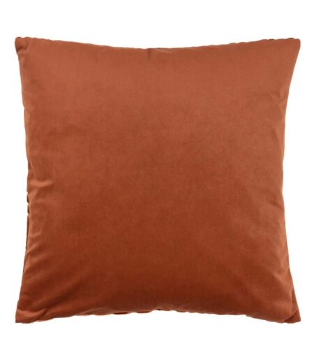 Evoke cut cushion cover 45cm x 45cm brick red Paoletti