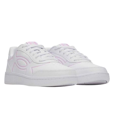 Womens/ladies Motion Trainers White Pink Under Armour