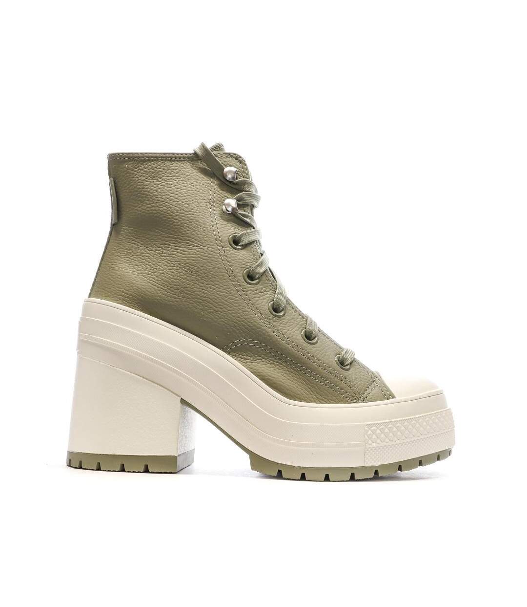 Baskets kaki femme converse chuck 70 de luxe-2