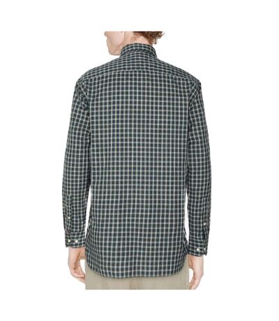 Chemise Manches Longues à Carreaux Bleu Homme Tommy Hilfiger Flex - M