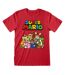 Super Mario Unisex Adult Character T-Shirt (Red) - UTHE310