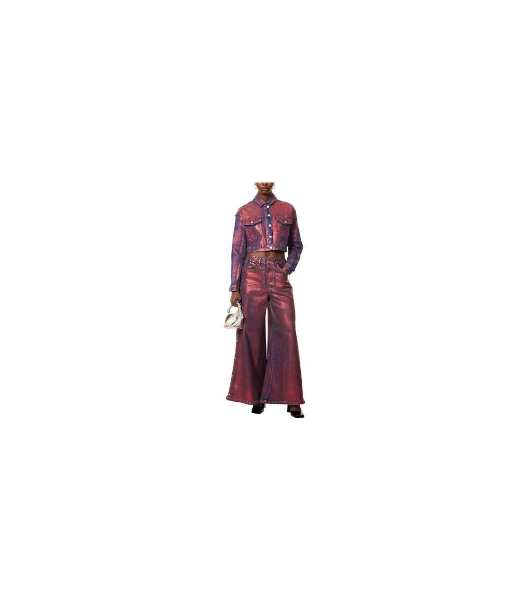 Veste En Jean Femme Rouge AmyLynn-1
