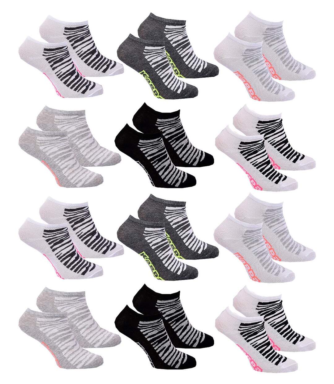 Chaussettes Femme SNEAKER KAPPA Pack de 12 Paires 3148-1