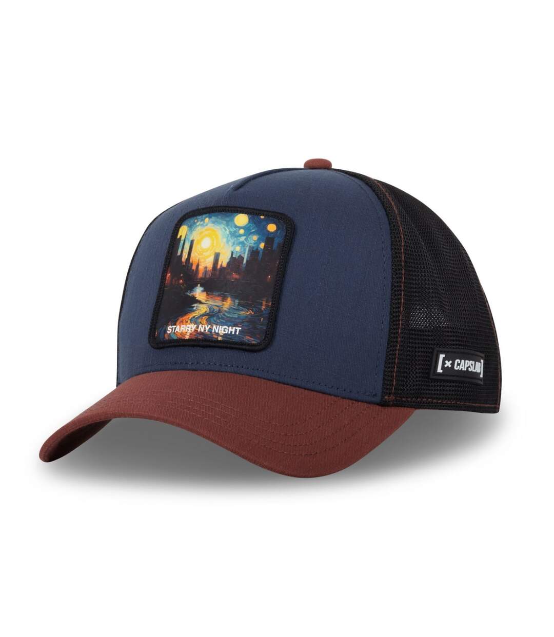 Casquette homme trucker effet bamboo finitions premium Starry Night Capslab-1