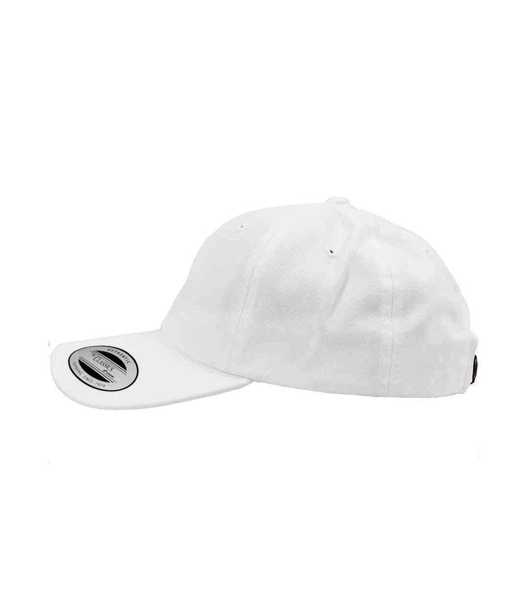 Casquette à profil bas adulte blanc Flexfit-2