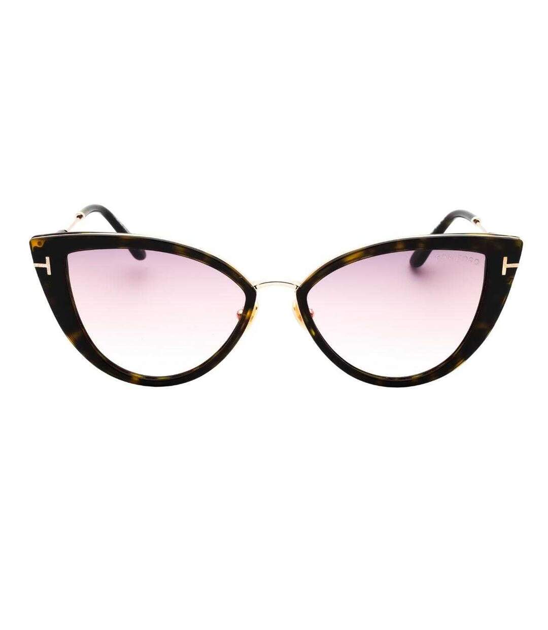 Womens/ladies Cat Eye Sunglasses One Size Havana Tom Ford-1