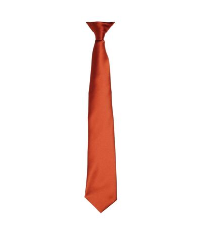 Premier Unisex Adult Satin Tie (Chestnut) (One Size)
