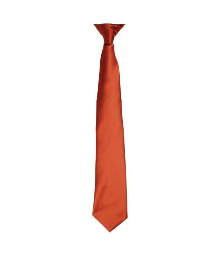 Premier Unisex Adult Satin Tie (Chestnut) (One Size)