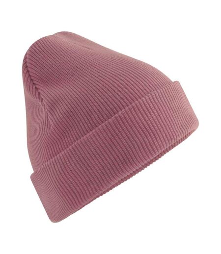 Bonnet Motif/style À Revers Adulte Rose Clair Beechfield