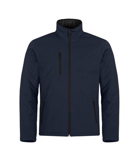 Mens Padded Soft Shell Jacket Black Clique