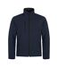 Mens Padded Soft Shell Jacket Black Clique-3