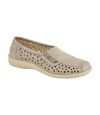 Boulevard Womens/Ladies Side Gusset Summer Casual Shoes (Stone) - UTDF376
