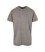 T-shirt Motif/style Délavé À L'acide Adulte Anthracite Build Your Brand-1