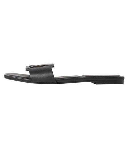 Sandales Motif/style Gros Logo Femme Triple Noir Calvin Klein